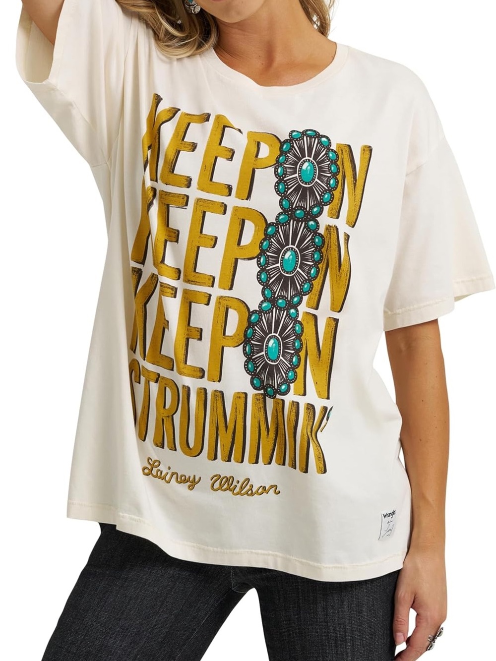 Wrangler Lainey Wilson Keep On Keep On Tee Shirt,